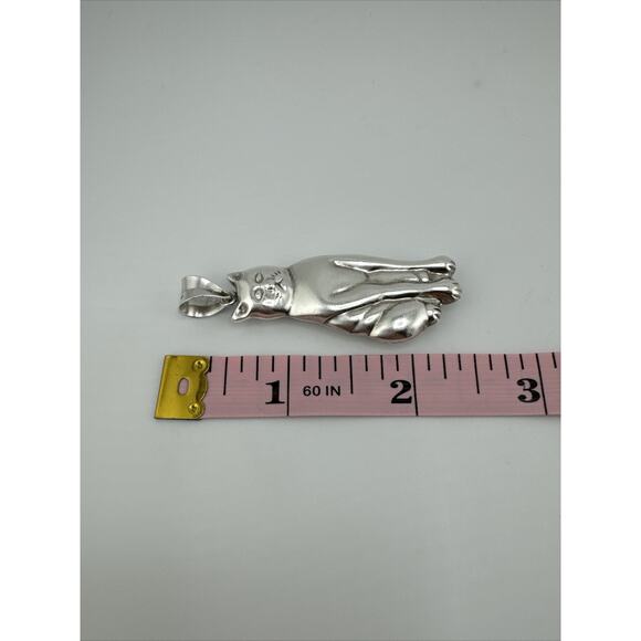Sterling Silver 925 Cat Pendent - Picture 5 of 7